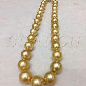 11-12มิลลิเมตรเกรด AAA ธรรมชาติทองปรับใต้ทะเลมุก - Product Image 4
