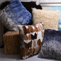 Coussin en laine d'agneau véritable fourrure du Tibet, housse de siège en peau de mouton personnalisée, coussin en fourrure véritable