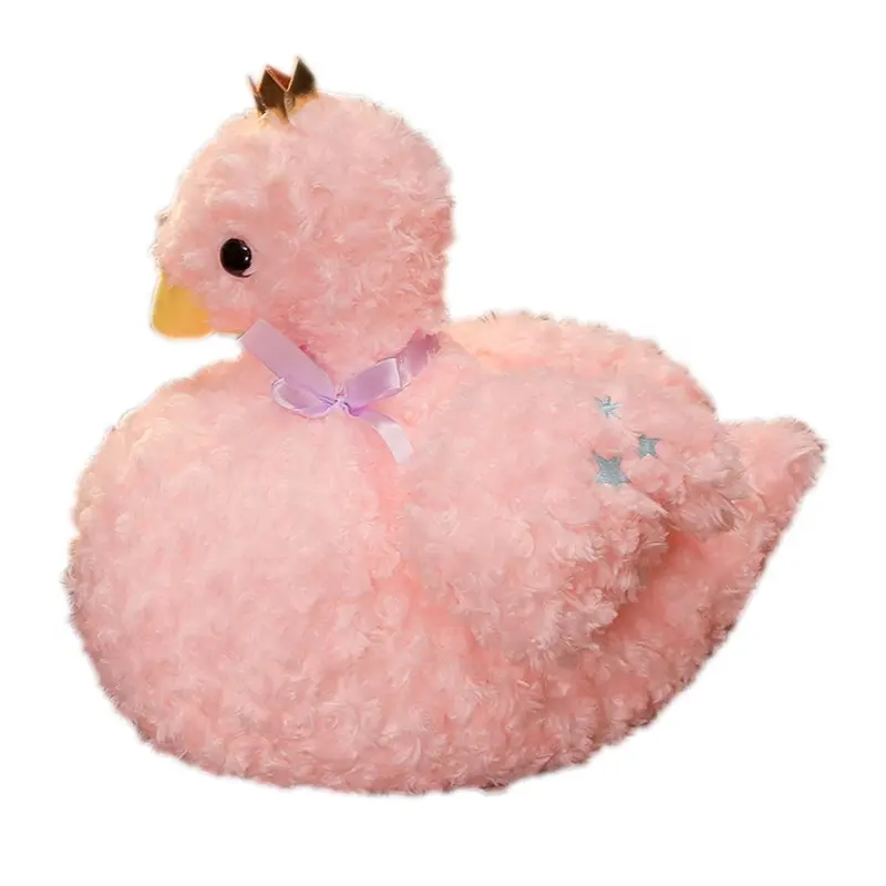 Simulação flamingo brinquedos de pelúcia, boneco de pássaro, cisne, pelúcia macia, animal para crianças