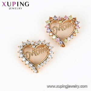 33305 xuping a forma di cuore 18 k placcato oro collana di fascino del pendente disegni per la <span class=keywords><strong>mamma</strong></span> regalo - Product Image 5