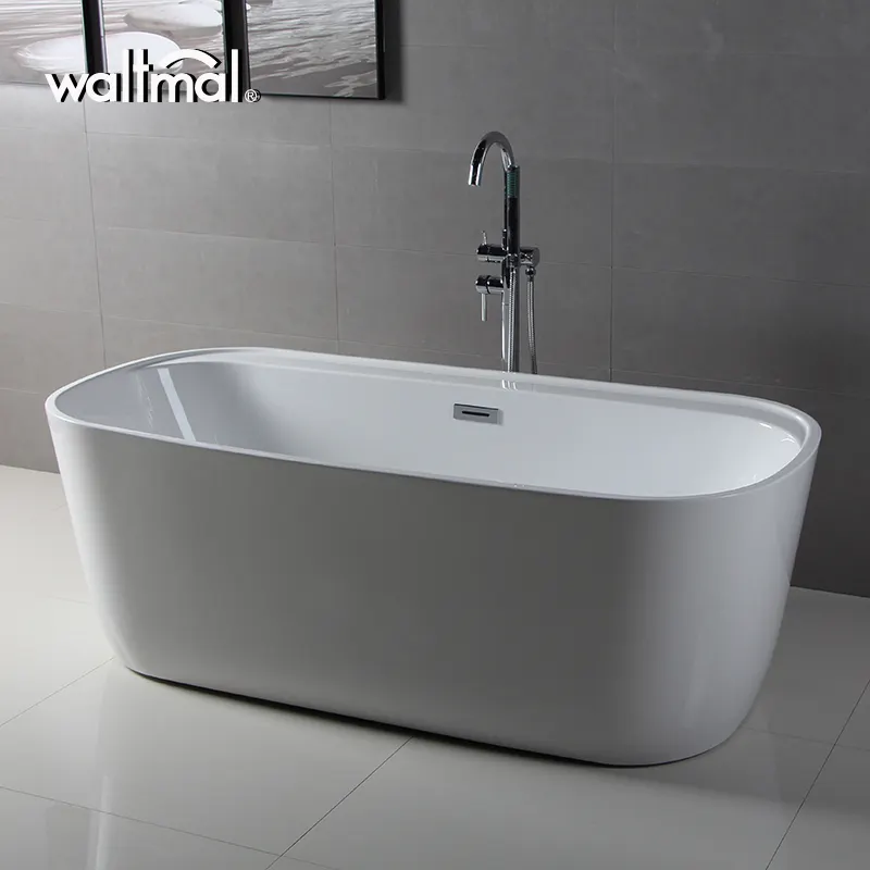 Indoor platz freistehende Billig acryl Badewanne 170 cm