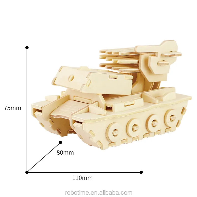 Robotime juguetes educativos artesanías de madera JP239 modelo de coche DIY 3D rompecabezas de madera para niños regalos