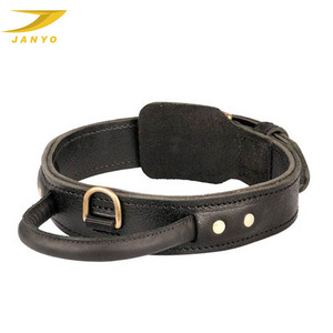 Collare per cani in pelle scamosciata di lusso all'ingrosso - Product Image 1