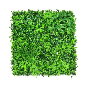 Mur de jungle de fougère artificielle de jardin vertical de hall d'hôtel de luxe avec des pots de fleurs et des jardinières à effets de brume simulés - Product Image 2