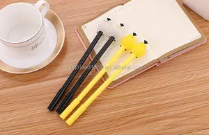 Stylo en silicone coréen, mignon, créatif, design de poulet, pour étudiants, utilisation de stylo gel noir, vente en gros