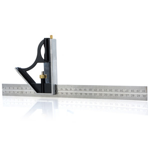 Hassas paslanmaz çelik ölçüm araçları alüminyum kombinasyon kare Diy atölye donanım açılı su terazisi <span class=keywords><strong>12</strong></span> "(300mm)
