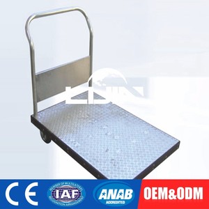 अनुकूलित चार पहियों 300kg foldable औद्योगिक मंच ट्राली - Product Image 4