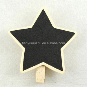 Mini clipchalkboard, Tableaux noirs sur le bâton stand! En bois babillard! Fête de mariage décorations - Product Image 6