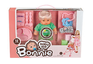 Ensemble de jeu de poussette de poupée de bébé de connexion d'enfants de 16 pouces - Product Image 6