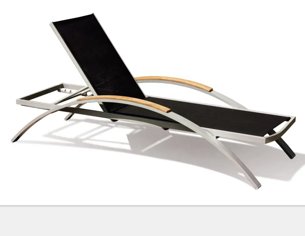 Chaise de bain de soleil pliante meubles de jardin chaises longues chaise longue chaise de plage en aluminium