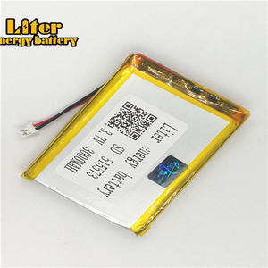 Plug 2,0-2 P <strong>3</strong>,7 515573 3000 mAh rechargeable LiPo battery solar rechargeable lithium-ion polymer lithium battery with PCM - Product Image 2