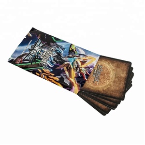 Présentoir de rangement de cartes arc-en-ciel de qualité supérieure personnalisé <span class=keywords><strong>Booster</strong></span> de feuille holographique Emballage de cartes à collectionner d'anime - Product Image 2