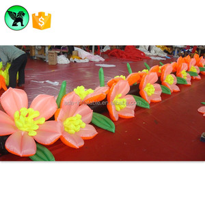 Yimitoni — chaîne gonflable Orange avec éclairage LED, 8m de long, fleur de lys, A3653 - Product Image 3