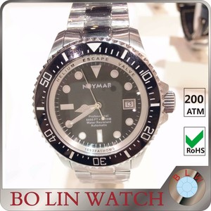 Super bright 316L stainless steel dive watch 100ATM automatic watch with release valve <span class=keywords><strong>helium</strong></span> - Product Image 1