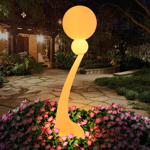 <span class=keywords><strong>2018</strong></span> PE en plastique rvb moderne en plein air sans fil lampadaire - Product Image 1