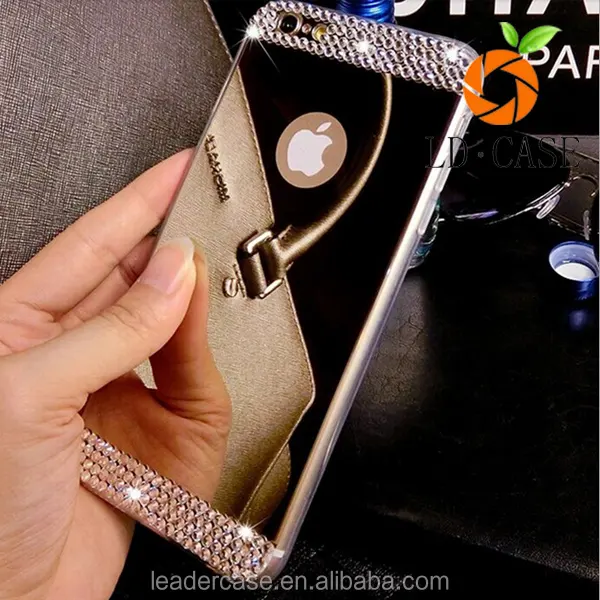 Luxe bling diamant zachte tpu mobiele telefoon dekking voor iphone6 geval voor iphone van apple 6 4.7/plus 5.5/iphone5/5s