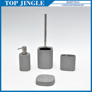 Distributeur de savon liquide de douche en béton motif nature - Product Image 5