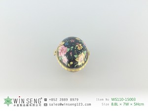 Porcelaine oeuf forme fleur bijou boîte - Product Image 4