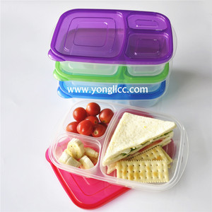 Yongli-fiambrera de plástico para oficina, fiambrera <span class=keywords><strong>Rectangular</strong></span> de PP, contenedor de alimentos - Product Image 5