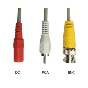Personalizar BNC RCA DC 3 em 1 câmera de cctv cabo para câmera de cftv