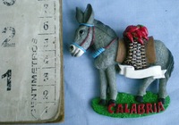 Conception personnalisée calabre souvenir âne réfrigérateur aimants