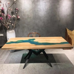 2019 speciale in legno massello con tavolo <span class=keywords><strong>da</strong></span> pranzo in resina lastra di resina tavolino - Product Image 2