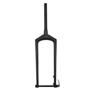 150mm Grasso 26er Forcella Della Bicicletta PIENA del Carbonio Perno Passante QR UD Matt Tubo Conico Disco FO191