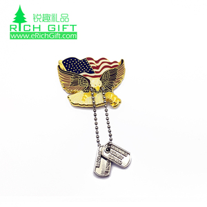 Trung Quốc Nhà Sản Xuất Tùy Chỉnh Của Kim Loại An Ninh Phi Công Cánh Pin Huy Hiệu Vàng Mạ Không Có Tối Thiểu Để Bán - Product Image 3