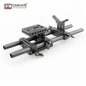 CAMVATE hợp kim nhôm <span class=keywords><strong>DSLR</strong></span> Máy Ảnh Shoulder Núi <span class=keywords><strong>Rig</strong></span> W/Ống Kính Hỗ Trợ - Product Image 3