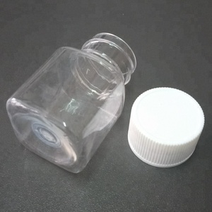 1oz 30ml şeffaf şeffaf kare plastik <span class=keywords><strong>PET</strong></span> şişe - Product Image 3