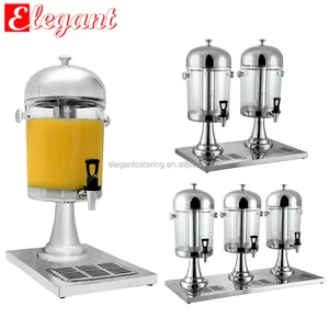 Nhà Máy Thanh Lịch giá thép không gỉ và nhựa khách sạn nước trái cây Dispenser với tap