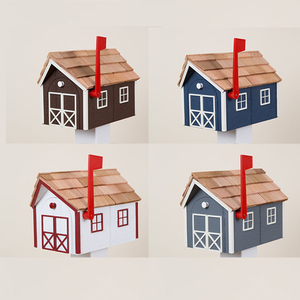 Boîte <span class=keywords><strong>aux</strong></span> <span class=keywords><strong>lettres</strong></span> en bois de style grange, utilisée largement, pour l'extérieur - Product Image 6