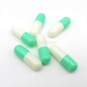 Màu Xanh Lá Cây Trắng Halal cứng gelatin viên nang rỗng kích thước 0 - Product Image 2