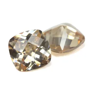 Factory Wholesale Natural 13mm square Checkerboard champagne Necklace Wedding <strong>Synthetic</strong> <strong>Diamond</strong> Jewellery <strong>Machine</strong> <strong>Making</strong> - Product Image 1