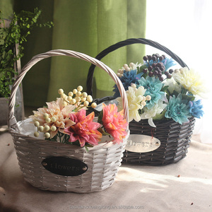 Hot Sale <strong>Wicker</strong> <strong>Basket</strong> Flower Girl <strong>Basket</strong> <strong>for</strong> Gift - Product Image 2