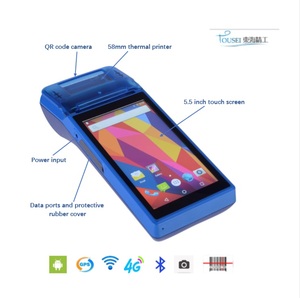 2 inch thermal receipt printer and QR code camera all in one smart touch pos machine with Bluetooth WIFI 4G <span class=keywords><strong>M2</strong></span> - Product Image 5