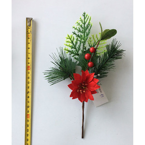 Triumsky-púas de pino Artificial pequeñas, agujas de pino de bayas de estimulación, adornos de flores de bayas rojas para flores de Navidad - Product Image 5