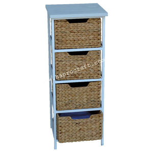 Chest of drawers with water hyacinth drawers/ Storage shelf for home storage & organization (TH 3093)