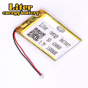 Spina 1.25-<span class=keywords><strong>2</strong></span> P 3.7 V 434060 1500 mah fabbrica di alta qualità ai polimeri di litio li-ion batteria ricaricabile lipo batteria - Product Image 1
