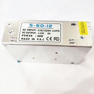 110V/220V a 12V5A 60W Adaptador de fuente de alimentación conmutada Puerta de monitoreo <span class=keywords><strong>LED</strong></span> Transformador de CC S-60-<span class=keywords><strong>12</strong></span> - Product Image 3