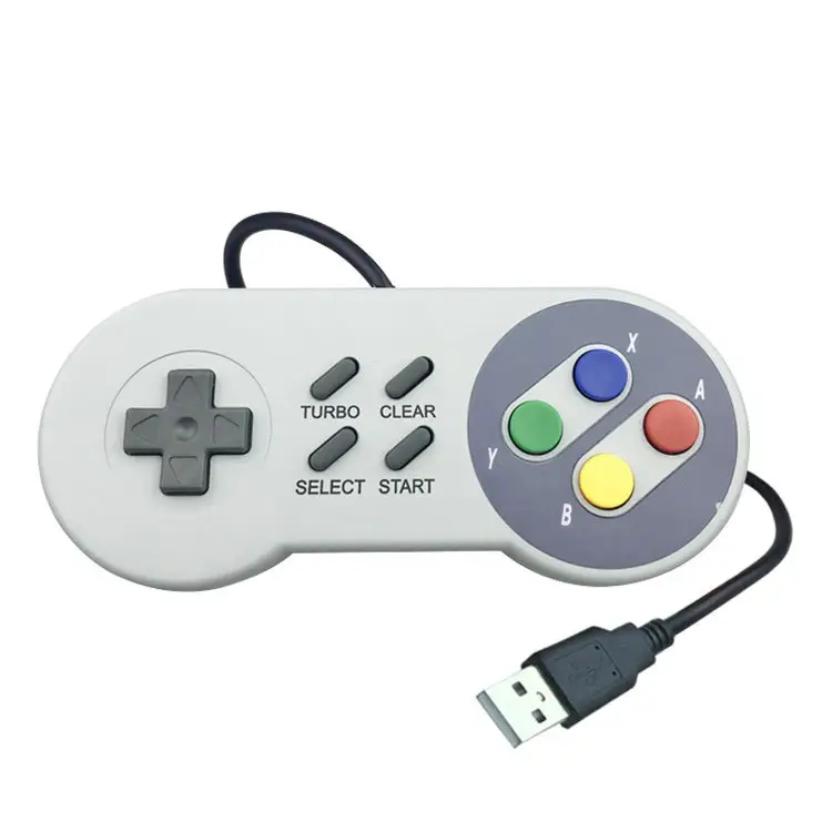 Untuk SNES USB Controller Gaming Joypad Joystick Wired Gamepad Controller untuk SNES
