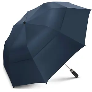 Ovida 큰 크기 2 접는 공기 통풍 방풍 접이식 골프 우산 자동 2 배 폭풍 벤트 우산 우산