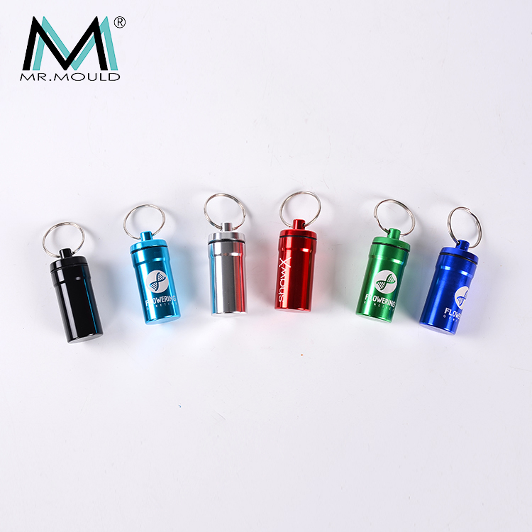 MM-APB006 водонепроницаемый алюминиевые металлические таблетницы Чехол Органайзер с брелок для использования вне помещений