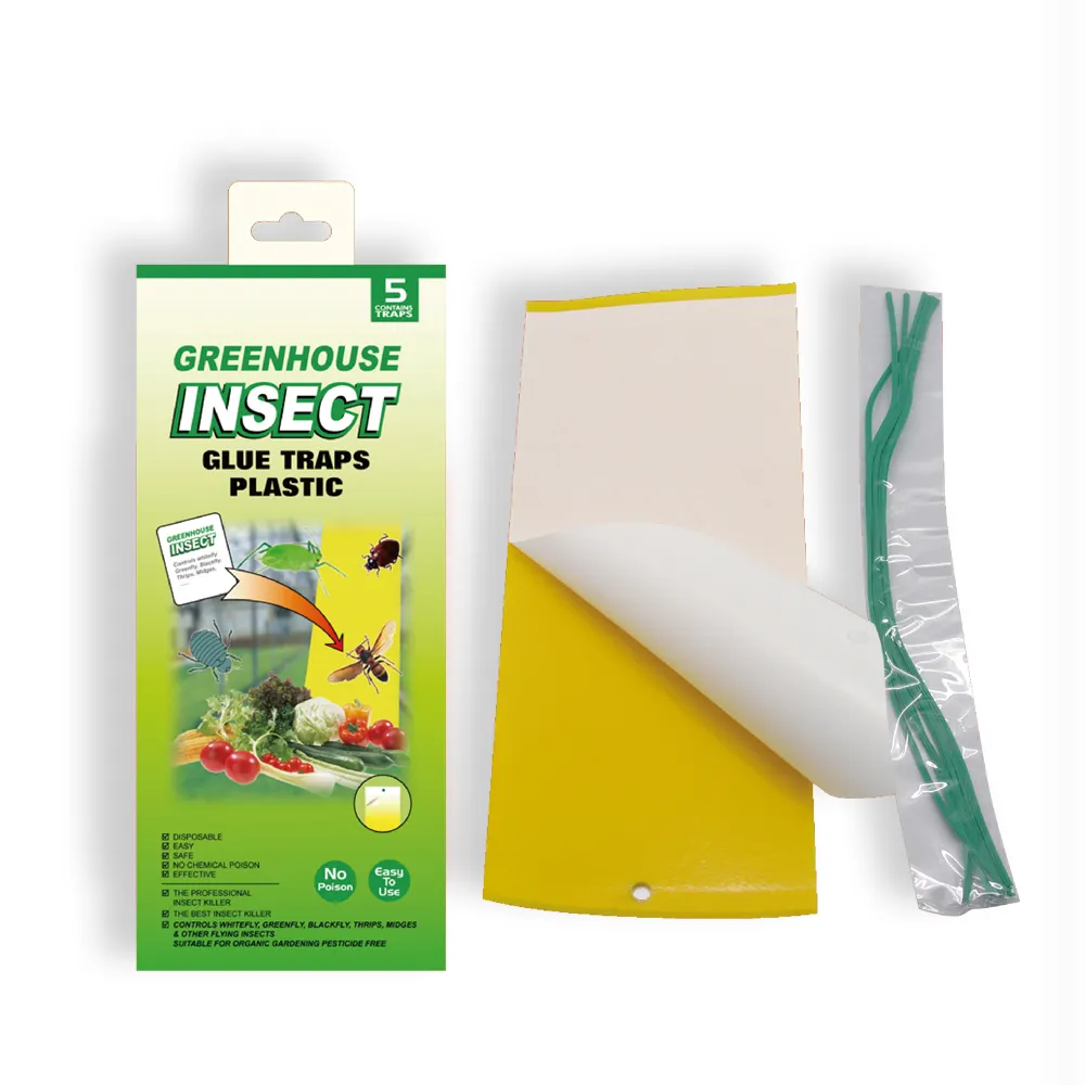 Best Selling No Odour Household Plastic Yellow Board Mosquitoes Flying Insect Glue Trap