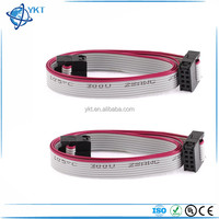 Conector IDC de 8 pines, Cable plano de cinta de 6 pines, F/F, paso de 2,54mm