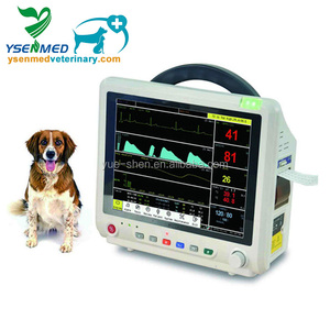 YSPM500V Ysenmed monitor pasien dokter hewan, monitor tekanan darah digital multiparameter etco2