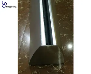 Balister Balkon Desain Pagar Kaca Saluran Aluminium, Mulus untuk Dek