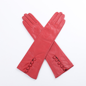 Prezzo di fabbrica elegante lunga festa Touch Screen <span class=keywords><strong>da</strong></span> donna in pelle lunghezza <span class=keywords><strong>braccio</strong></span> guanti - Product Image 5