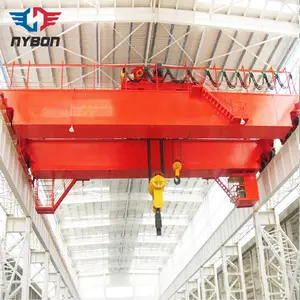 QD model 120 ton 150 ton european type electric travelling double beam overhead crane for mechanical workshop