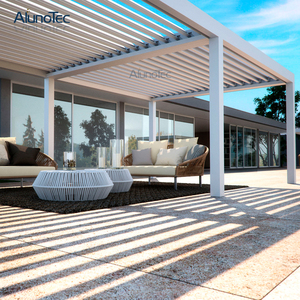 Al aire libre moderna fácilmente montado Jardín de aluminio pérgola sistema de <span class=keywords><strong>techo</strong></span> - Product Image 6